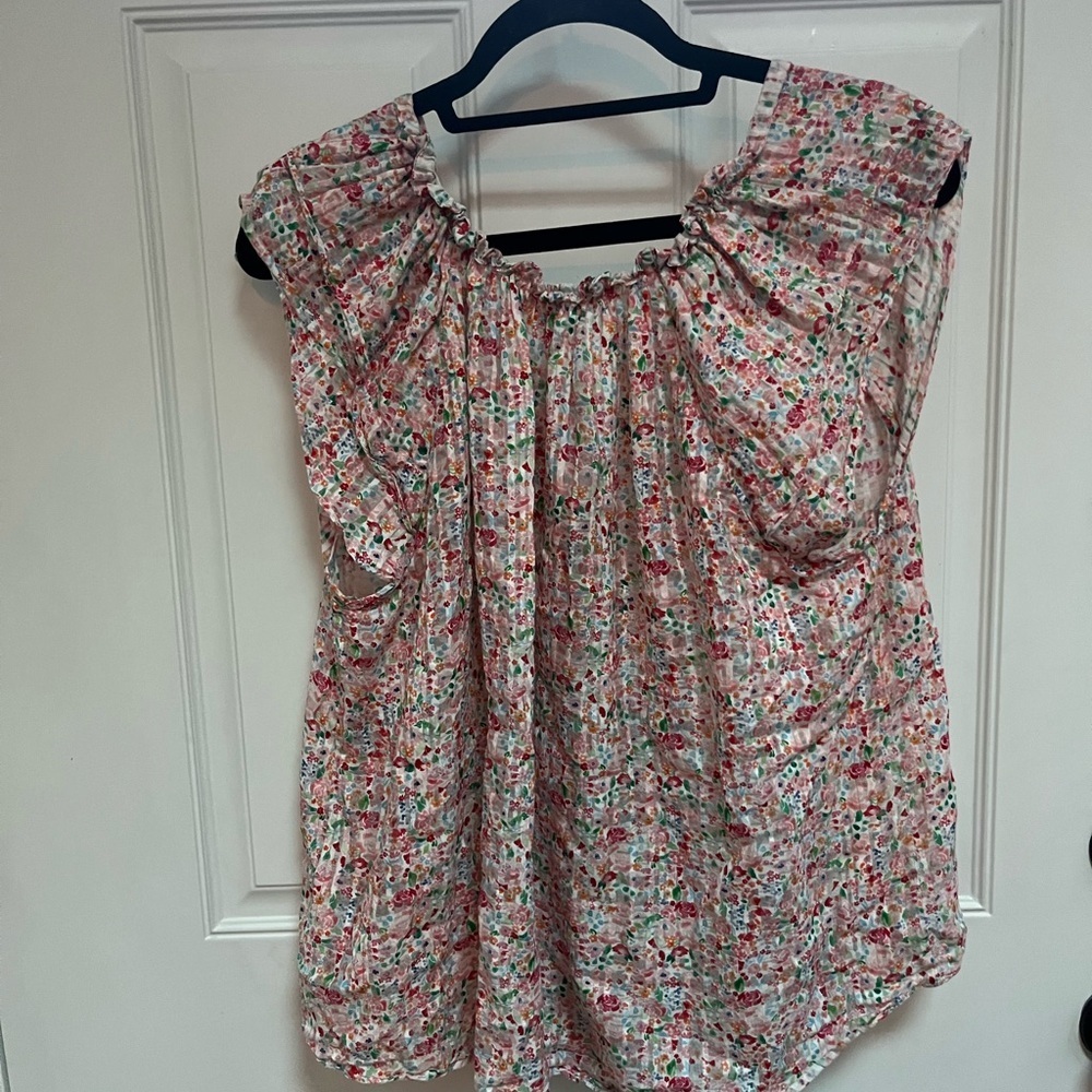 Elodia top by Shoshanna x RTR floral blouse size XL - Picture 5 of 5